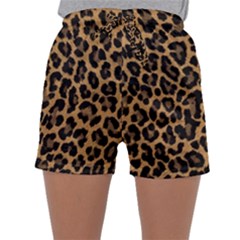 Tiger Skin Art Pattern Sleepwear Shorts by Ket1n9