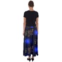 Background Doodles Candles Graphic Flared Maxi Skirt View2