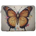 Butterflies of motivation 17  Vertical Laptop Sleeve Case With Pocket View1