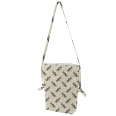 Dragonfy Insect Pattern Folding Shoulder Bag by Maspions