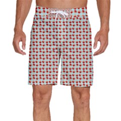 Kawaii Jam Pattern Aqua Men s Beach Shorts by snowwhitegirl