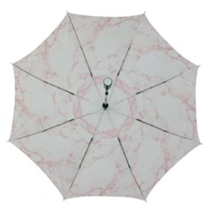 Pink Marble, Gold, Marble, Pattern, Pink, Rose Automatic Folding Umbrella With Case (medium) by kyorashop23