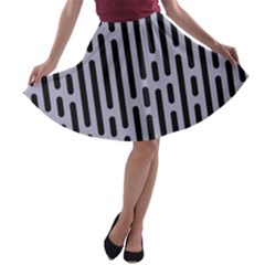 Texture, Stripes, Pattern A-line Skater Skirt by kyorashop23