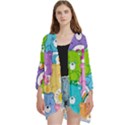 The Care Bears, Care Bears, Cartoon Open Front 3/4 Sleeve Batwing Chiffon Cardigan Kimono View1