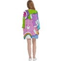 The Care Bears, Care Bears, Cartoon Open Front 3/4 Sleeve Batwing Chiffon Cardigan Kimono View4