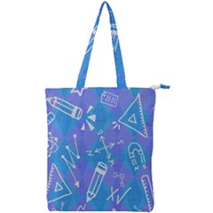 Background Abstract Texture Pattern Double Zip Up Tote Bag by Posterlux