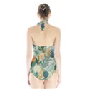 Leaves Pattern Flora Nature Halter Swimsuit View2