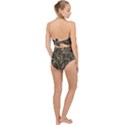 Camouflage Army Survival Uniform Scallop Top Cut Out Swimsuit View2