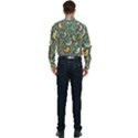 Birds Pattern Flowers Whimsical Men s Long Sleeve Shirt View2