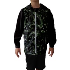 Precision Pursuit: Hunting Motif Camouflage Pattern Kids  Hooded Windbreaker by dflcprintsclothing