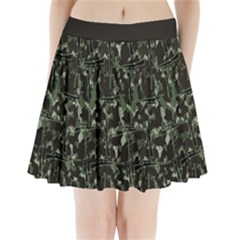 Precision Pursuit: Hunting Motif Camouflage Pattern Pleated Mini Skirt by dflcprintsclothing