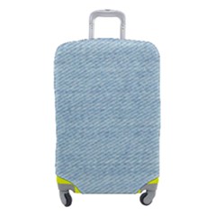 Blue Denim Texture, Macro Luggage Cover (small) by kyorashop23