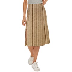 Brown Cardboard Texture Macro, Cardboard, Cardboard Midi Panel Skirt by kyorashop23