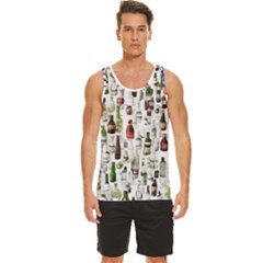 Bottle Chic Print Patterns Men s Wide Collar Tank Top by BellaVistaTshirt02