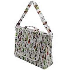 Bottle Chic Print Patterns Box Up Messenger Bag by BellaVistaTshirt02