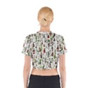 Bottle Chic Print Patterns Cotton Crop Top View2