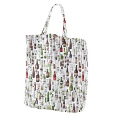 Bottle Chic Print Patterns Giant Grocery Tote by BellaVistaTshirt02