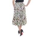 Bottle Chic Print Patterns Midi Mermaid Skirt View2