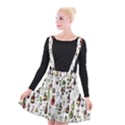 Bottle Chic Print Patterns Suspender Skater Skirt View1