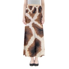 Giraffe Skin Texture Full Length Maxi Skirt by kyorashop23