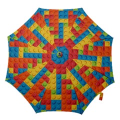 Lego Bricks, Colorful Dots Background Hook Handle Umbrellas (medium) by kyorashop23