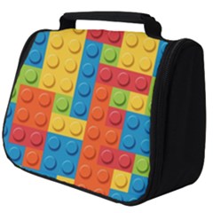 Lego Bricks, Colorful Dots Background Full Print Travel Pouch (big) by kyorashop23