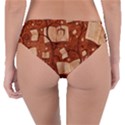 Retro Education Texture, Creative Education Background Reversible Classic Bikini Bottoms View2