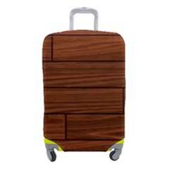 Seamless Wooden Planks Brown Wooden Background Luggage Cover (small) by kyorashop23