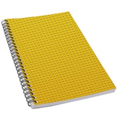 Yellow Lego Texture, Macro, Yellow Dots Background 5 5  X 8 5  Notebook by kyorashop23