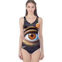 Eye Of The Universe (ai) One Piece Swimsuit by dflcprintsclothing