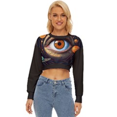 Eye Of The Universe (ai) Lightweight Long Sleeve Sweatshirt by dflcprintsclothing