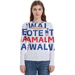 Vote Kamala Walz Women s Cut Out Long Sleeve T-shirt by Safari