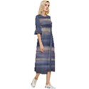 Twilight Serenade Print Double Cuff Midi Dress View3