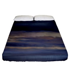 Twilight Serenade Print Fitted Sheet (queen Size) by dflcprintsclothing