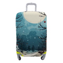 Christmas Frame Border Luggage Cover (small) by Apen