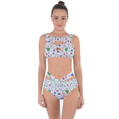 New Year Christmas Winter Pattern Bandaged Up Bikini Set  by Apen