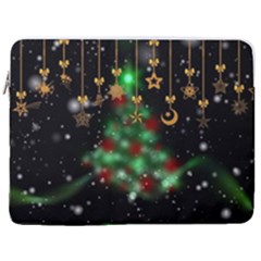 Christmas Star Jewellery 17  Vertical Laptop Sleeve Case With Pocket by anzea