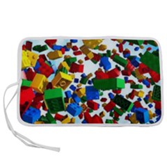 Falling Lego Bricks, Desenho Pen Storage Case (m) by kyorashop23