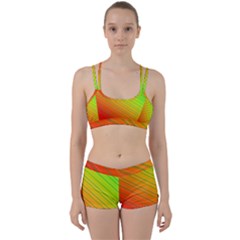 Orange Green Gradient Hunter Perfect Fit Gym Set by Dutashop