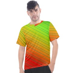 Orange Green Gradient Hunter Men s Sport Top by Dutashop