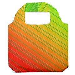 Orange Green Gradient Hunter Premium Foldable Grocery Recycle Bag by Dutashop