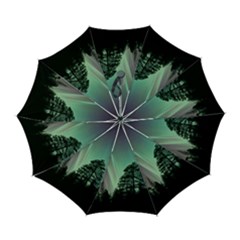 Silhouette Of Aurora Borealis Automatic Folding Umbrella With Case (large) by Bedest