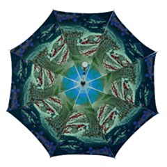 The Overworld Aurora Subnautica Automatic Folding Umbrella With Case (medium) by Bedest