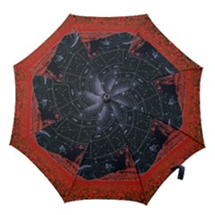 Astrology Surreal Surrealism Trippy Visual Art Hook Handle Umbrellas (medium) by Bedest