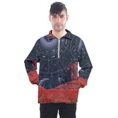 Astrology Surreal Surrealism Trippy Visual Art Men s Half Zip Pullover by Bedest