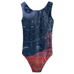 Astrology Surreal Surrealism Trippy Visual Art Kids  Cut-out Back One Piece Swimsuit by Bedest