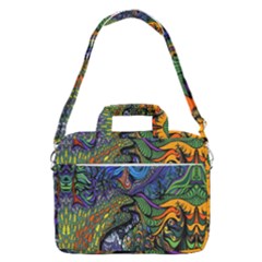 Psychedelic Digital Art Artwork Landscape Colorful Macbook Pro 15  Shoulder Laptop Bag by Bedest