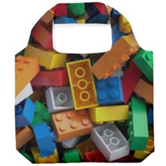 Lego, Toy Block, Colorfulness, Kids Foldable Grocery Recycle Bag by kyorashop23