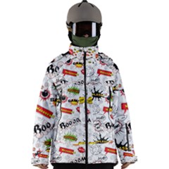 Pattern Seamless Texture Cartoon Men s Zip Ski And Snowboard Waterproof Breathable Jacket by Bedest