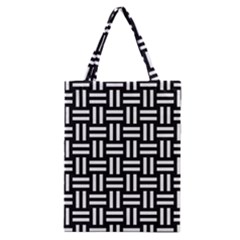 Frets Mosaic Pattern Geometric Classic Tote Bag by Bedest